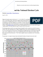 Stock Market and The National Election Cycle - CXO Advisory