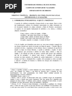 Direito e Violência - Proposta Do Curso