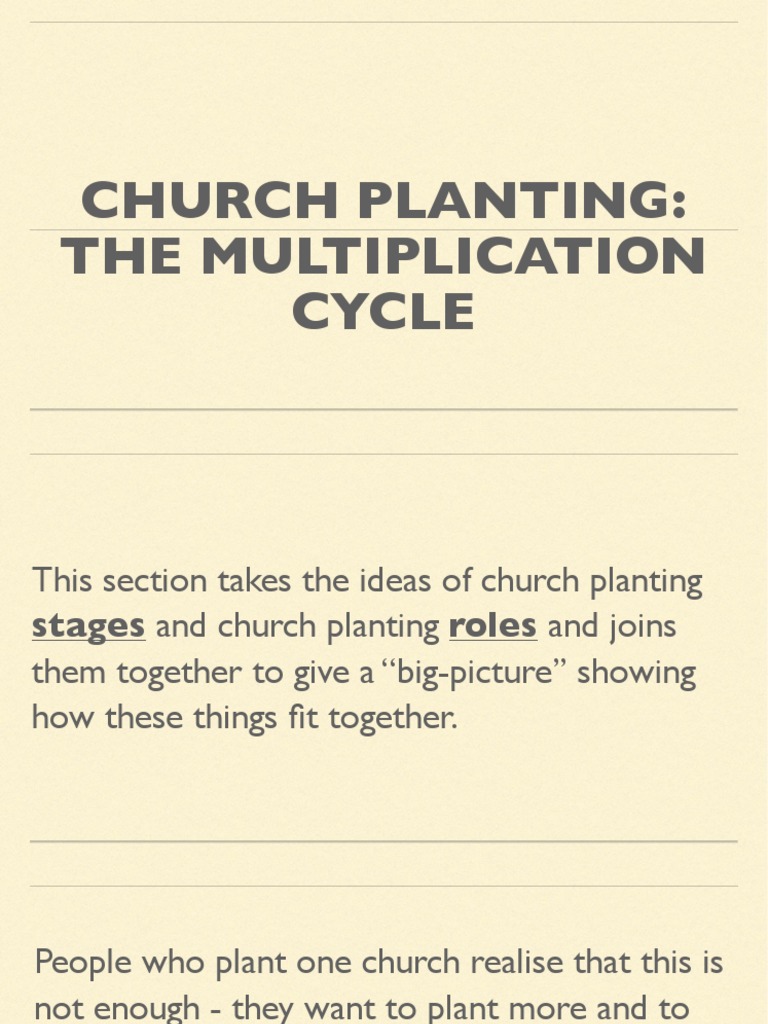 Church Planting Multiplication Cycle | PDF | Disciple (Christianity ...