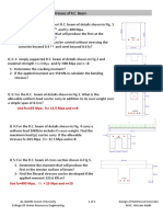 Flexural Stresses of R.C. Beam: Sheet No.1