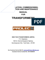 Instruction Manual For Power Transformers