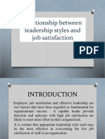 Relationship Between Leadership Styles and Job Satisfaction