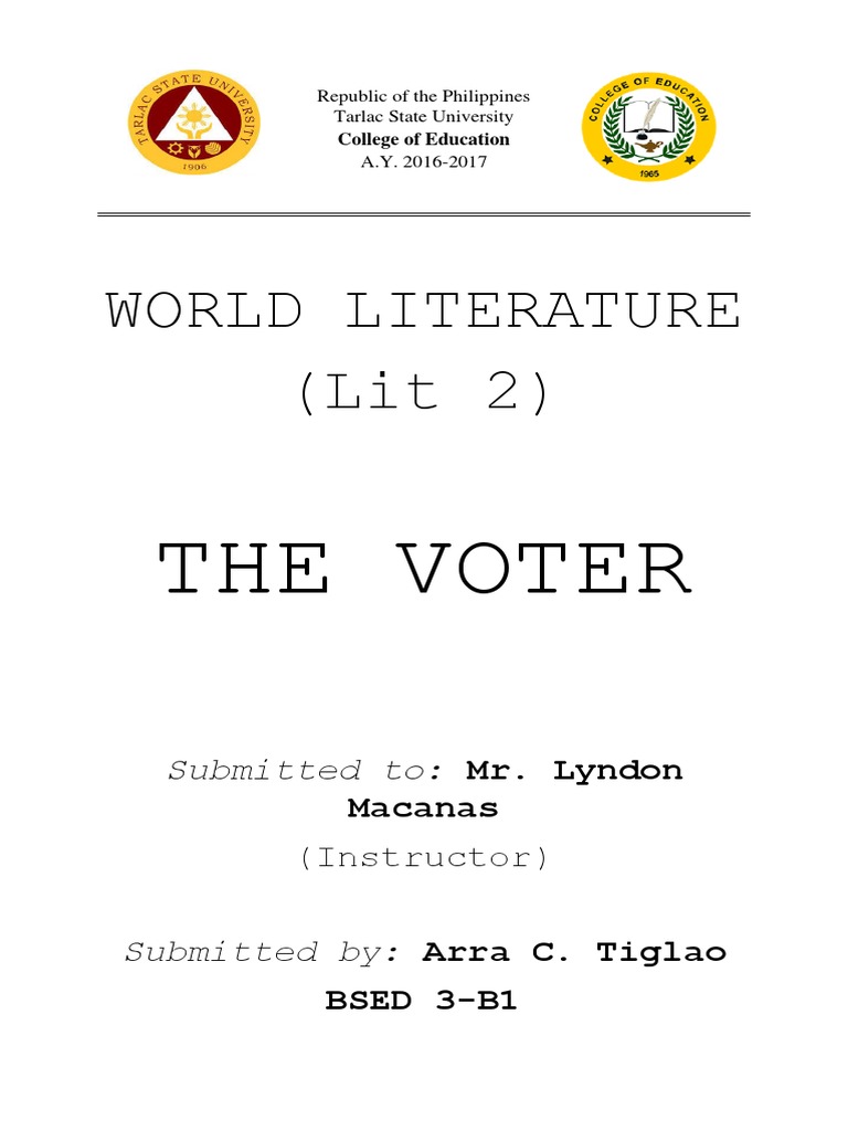 The Voter Pdf