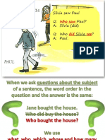 Questions Subject Vs Object Fun Activities Games Grammar Drills Grammar Guides 48228