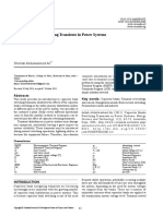 Capacitive Switching Transients in Power Systems