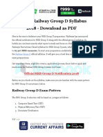 Official Railway Group D Syllabus 2018 - Download As PDF