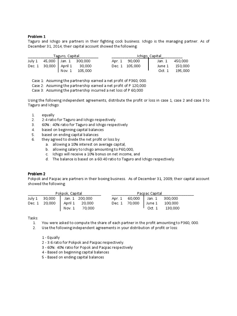 2018 03 10.accounting 3b.activity | PDF | Partnership | Bookkeeping