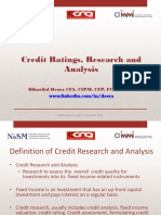 Presentation - Credit Rating Lecture and Careers in Credit Research Jan 2014