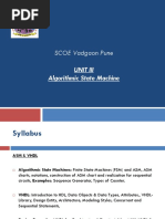 SCOE Vadgaon Pune: Unit Iii Algorithmic State Machine