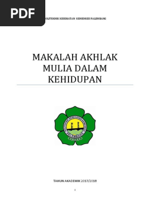 Makalah Akhlak Mulia Dalam Kehidupan