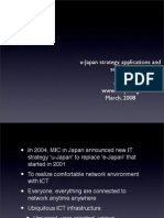 U-Japan Strategy, Applications and Services Viirya March, 2008