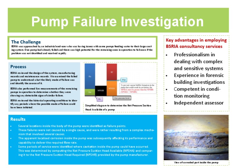 Pump Failure Analysis and Solutions | PDF | Pump | Corrosion