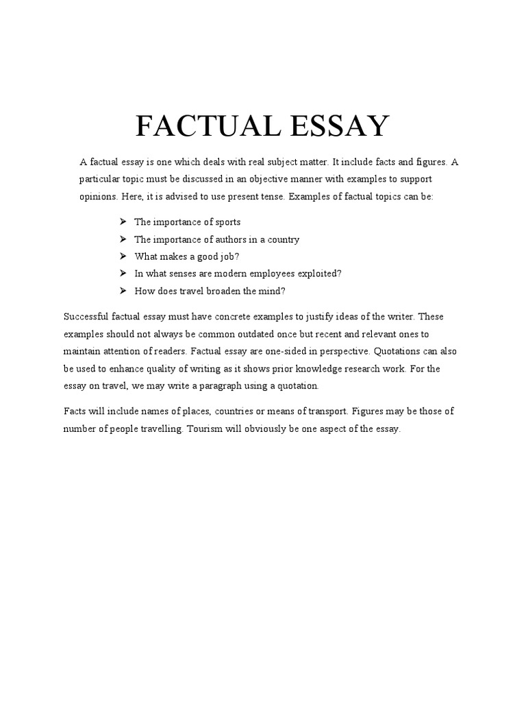 Travel writing essay topics