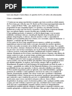 Morfologia Sintaxe Pontuação Ortografia Exercicios