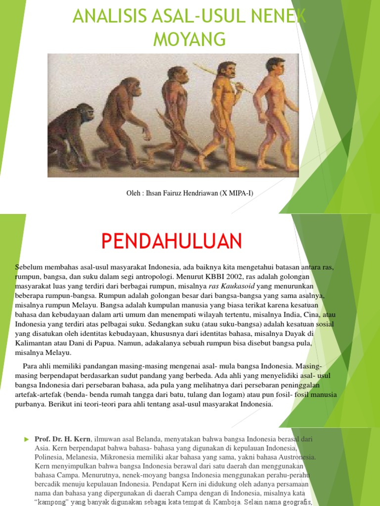 Analisis Asal Usul Nenek Moyang Pdf