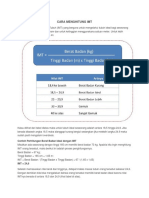 Cara Menghitung Imt Posbindu 2018