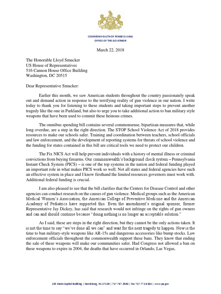 Commonwealth of Pennsylvania Office of The Governor PDF Gun