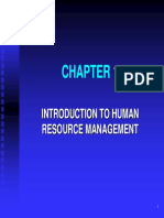 Introduction To Human Resource Management