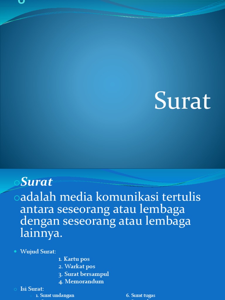 Surat Menyurat