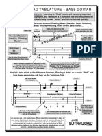 How To Read Bass Tablature