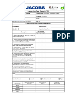 Inspection Test Report (ITR) : Steel Reinforcement Checklist