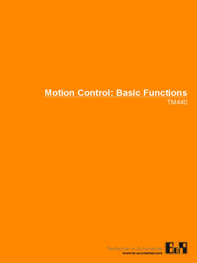 TM440 Motion Control Basic Functions | PDF | Subroutine | Rotation ...