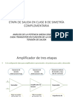 Etapa de Salida en Clase B Analisis Disipacion