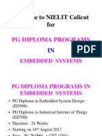 Welcome To NIELIT Calicut For: PG Diploma Programs
