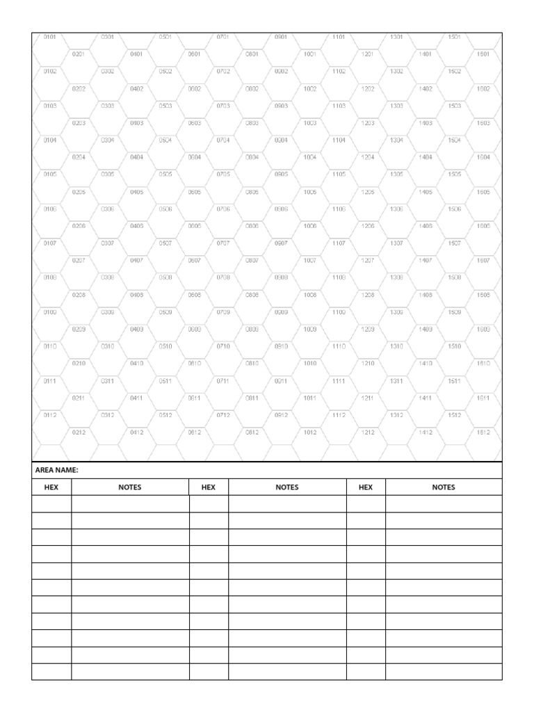 Hex Color Codes and Notes Guide | PDF