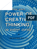 Increase Your Power of Creative Thinking in Eight Days