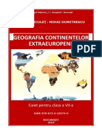 Geografia Continentelor Extraeuropene Caiet Pentru Clasa A VII A I Marculet M Dumitrescu PDF