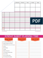 Sunday Basket Planning Time PrintableS PDF