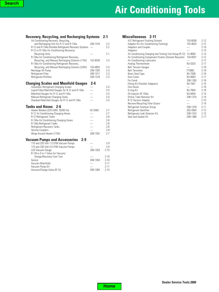 02 Air Conditioning Tools | PDF | Air Conditioning | Vacuum