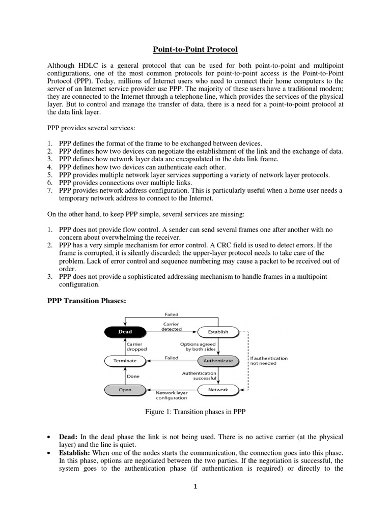 Understanding Point-to-Point Protocol (PPP) | PDF | Communications ...