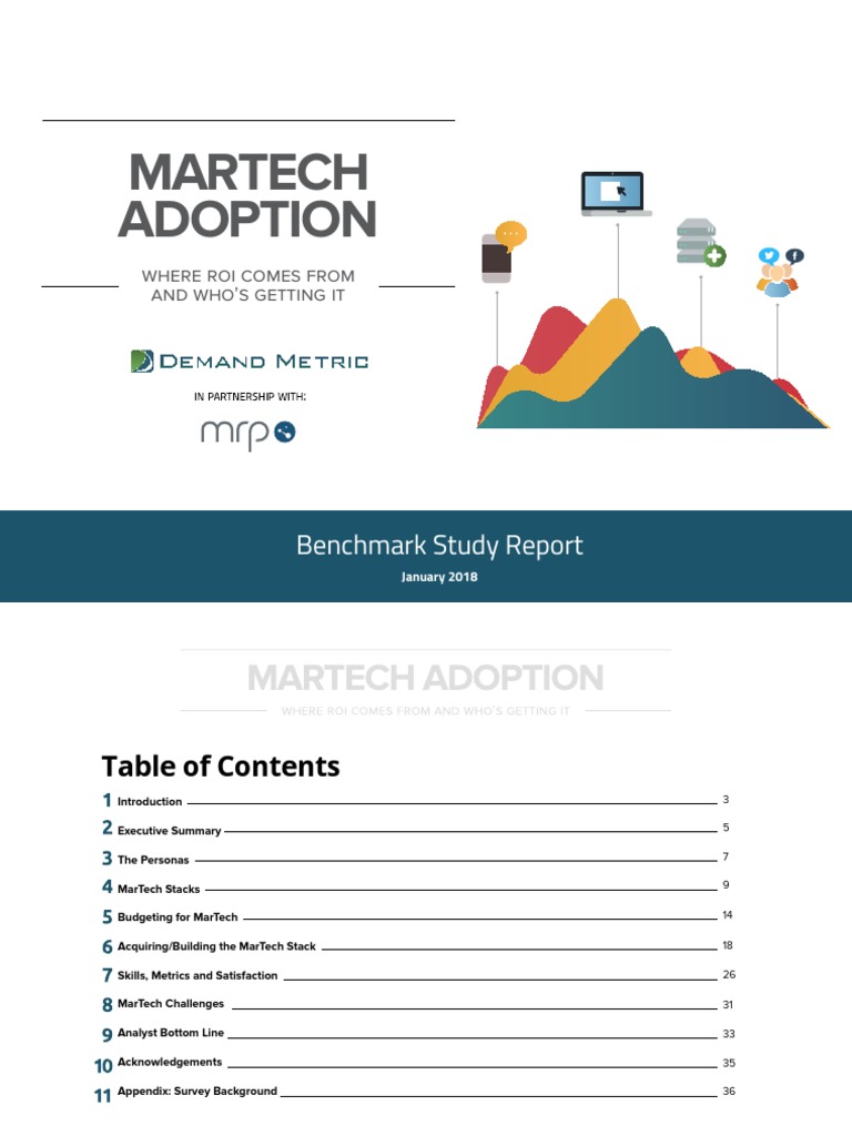 Martech Adoption Benchmark Report | PDF | Customer Relationship ...