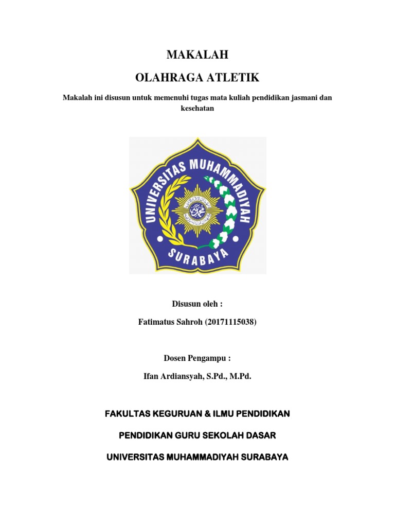 Makalah olahraga atletik