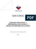 2007 Guia Clinica GES Consumo perjudicial y dependencia de alcohol y drogas en menores de 20 años
