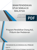 Program Pendidikan Untuk Semua Di Malaysia
