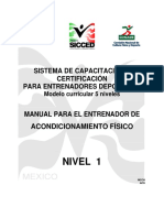 Sistema de Capacitación y Certificación para Entrenadores Deportivos - 5 NIVELES