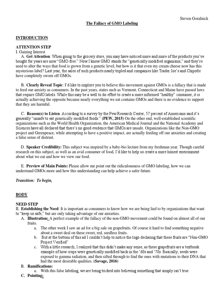 Debunking the GMO Labeling Myth | PDF | Genetically Modified Organism ...