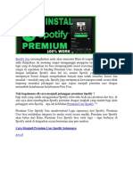 Cara Hack Spotify Free Premium Terbaru