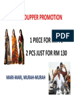 Super Dupper Promotion: 1 Piece For RM 70 2 Pcs Just For RM 130