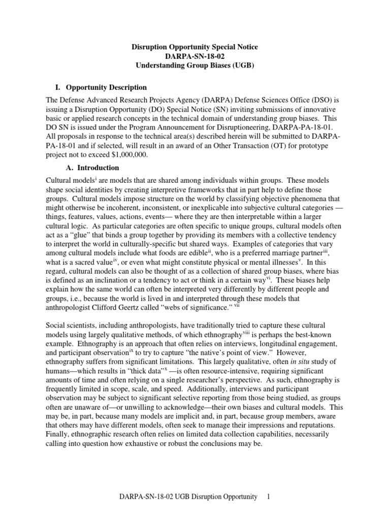 DARPA Essays