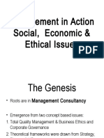 Management in Action Social, Economic & Ethical Issues