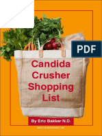 Candida Crusher Shopping List