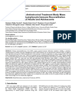 Association of Pre-Antiretroviral Treatment Body Mass Index With Cd4 T-Lymphocyte Immune Reconstitution Among HIV-Infected Adults and Adolescents