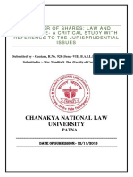 Transfer of Shares: Law and Procedure - A Critical Study With Reference To The Jurisprudential Issues