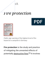 Fire Protection Is The Study and Practice
