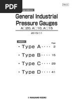 General Industrial Pressure Gauges: ・Type A‥‥ ・Type B‥‥ ・Type C‥‥ ・Type D‥‥