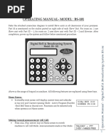 Digital Bell Broadcasting System OPERATING MANUAL BS101